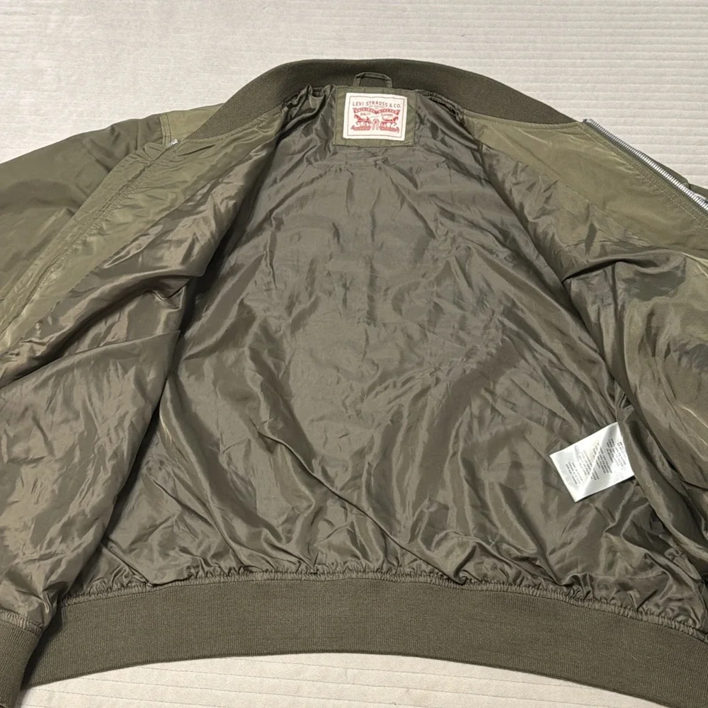 Men's Levi's Levi Strauss & Co. Green Bomber Jacket Size XLarge